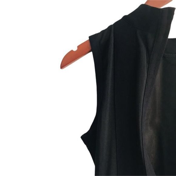 Mesh Bandage Striped Night Out Party Jumpsuit 2pc In Black Size Medium NWOT - Picture 10 of 13